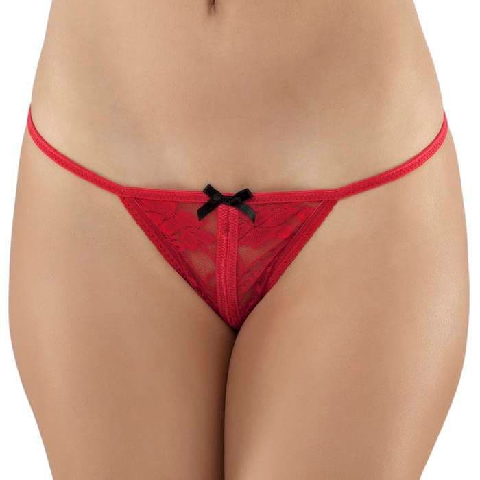 Lovevora Crotchless Lace G-String